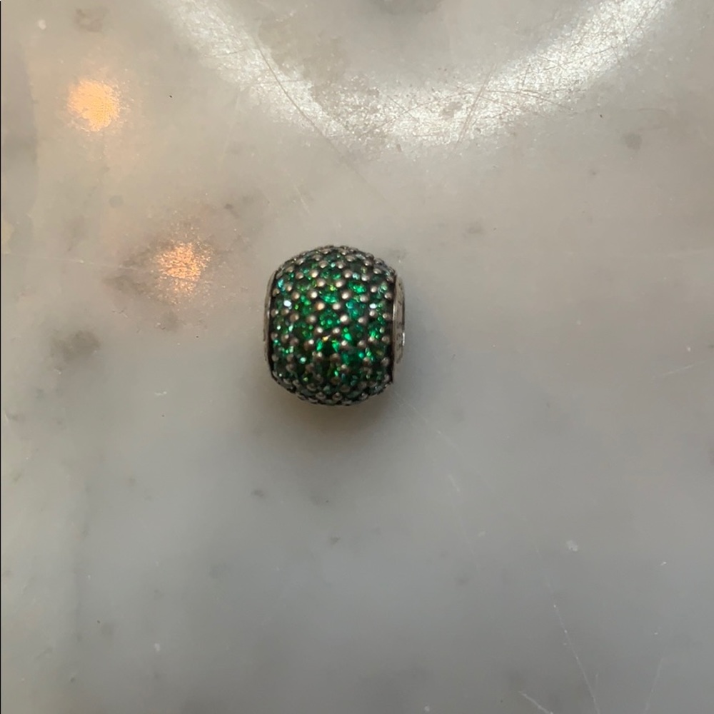 Emerald green Pandora charm